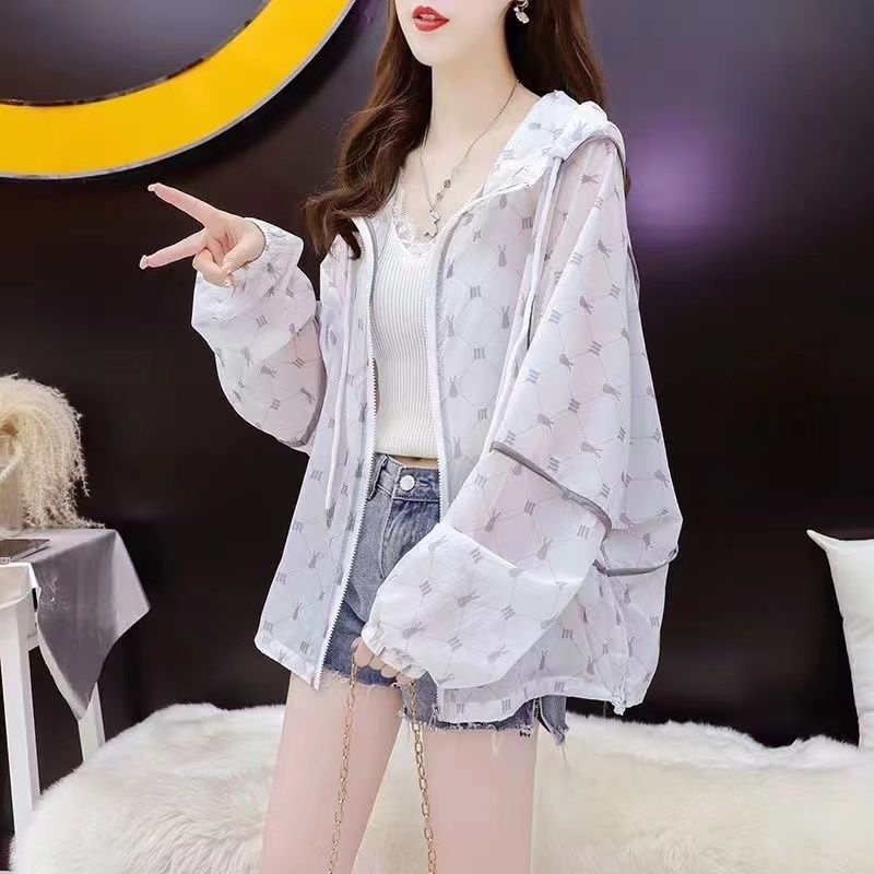 Áo Khoác Chống Nắng Dáng Rộng Siêu Mỏng Thoáng Khí In Họa Tiết Thời Trang Mùa Hè 2023 Dành Cho Bạn Nữ