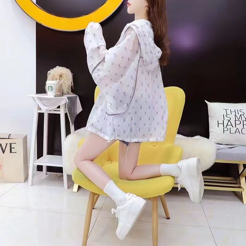 Áo Khoác Chống Nắng Dáng Rộng Siêu Mỏng Thoáng Khí In Họa Tiết Thời Trang Mùa Hè 2023 Dành Cho Bạn Nữ