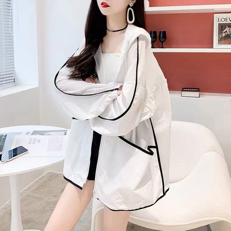 Áo Khoác Chống Nắng Mỏng Phong Cách Phương Tây Mùa Hè Kiểu Mới Có Size Lớn Dễ Phối Đồ Cho Nữ