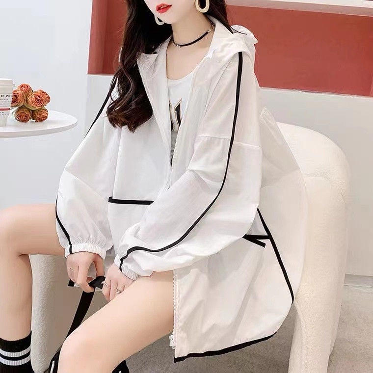 Áo Khoác Chống Nắng Mỏng Phong Cách Phương Tây Mùa Hè Kiểu Mới Có Size Lớn Dễ Phối Đồ Cho Nữ