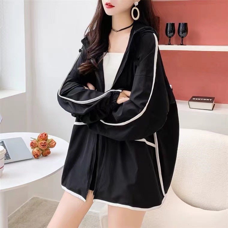 Áo Khoác Chống Nắng Mỏng Phong Cách Phương Tây Mùa Hè Kiểu Mới Có Size Lớn Dễ Phối Đồ Cho Nữ