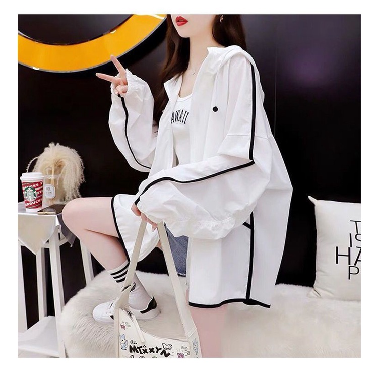 Áo Khoác Chống Nắng Mỏng Phong Cách Phương Tây Mùa Hè Kiểu Mới Có Size Lớn Dễ Phối Đồ Cho Nữ