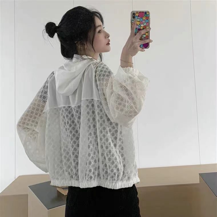 Áo Khoác Thể Thao Chống Tia Cực Tím Thoáng Khí Dáng Rộng Có Mũ Trùm Thời Trang Mùa Hè Hàng Mới Dành Cho Bạn