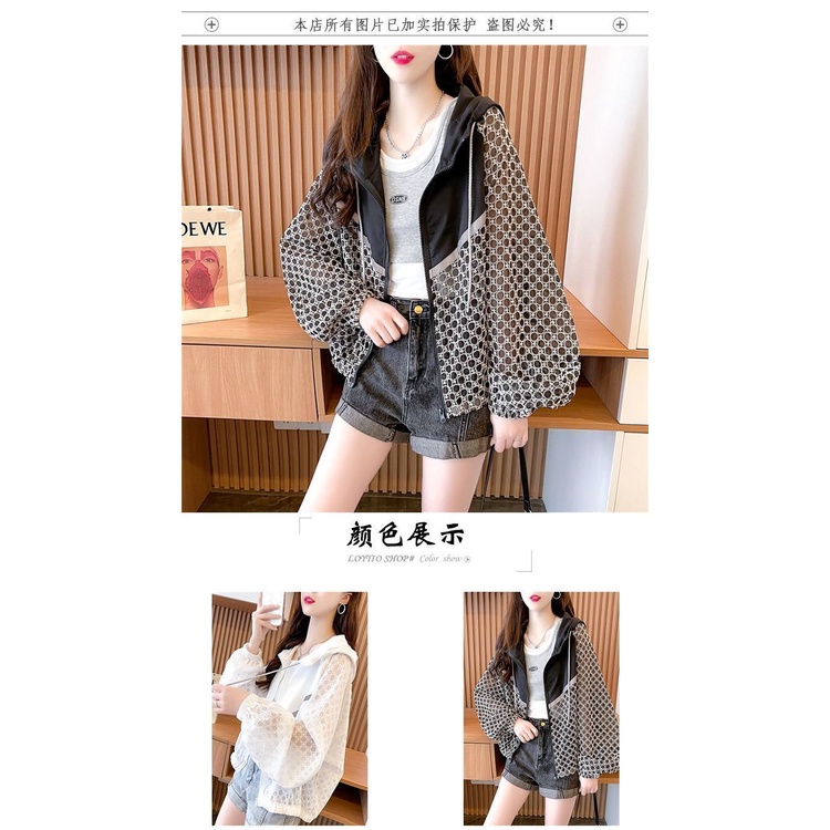 Áo Khoác Thể Thao Chống Tia Cực Tím Thoáng Khí Dáng Rộng Có Mũ Trùm Thời Trang Mùa Hè Hàng Mới Dành Cho Bạn