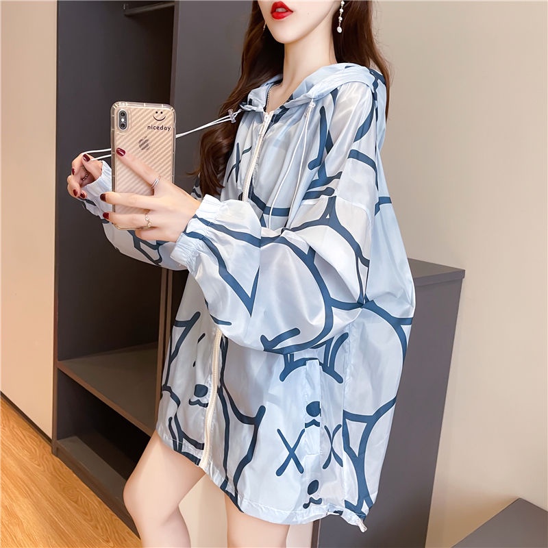 Áo Khoác Chống Nắng Dáng Rộng Thoáng Khí Phong Cách Hàn Quốc Thời Trang Mùa Hè Cho Nữ