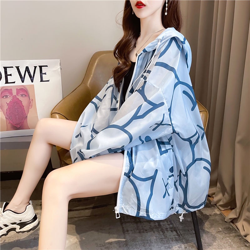 Áo Khoác Chống Nắng Dáng Rộng Thoáng Khí Phong Cách Hàn Quốc Thời Trang Mùa Hè Cho Nữ