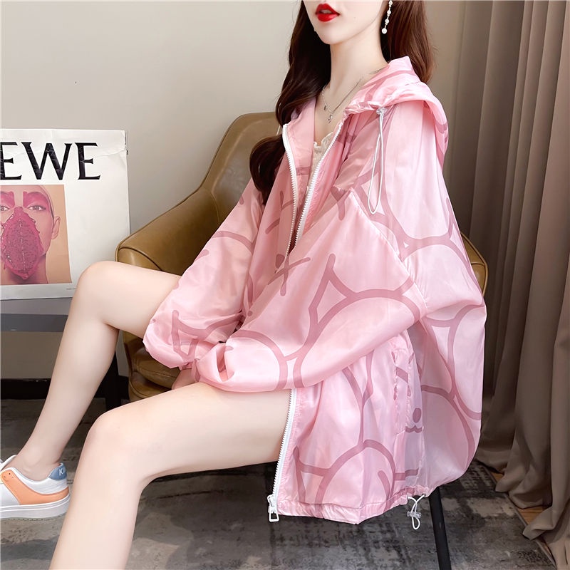 Áo Khoác Chống Nắng Dáng Rộng Thoáng Khí Phong Cách Hàn Quốc Thời Trang Mùa Hè Cho Nữ