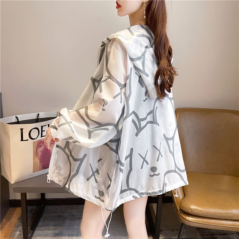 Áo Khoác Chống Nắng Dáng Rộng Thoáng Khí Phong Cách Hàn Quốc Thời Trang Mùa Hè Cho Nữ