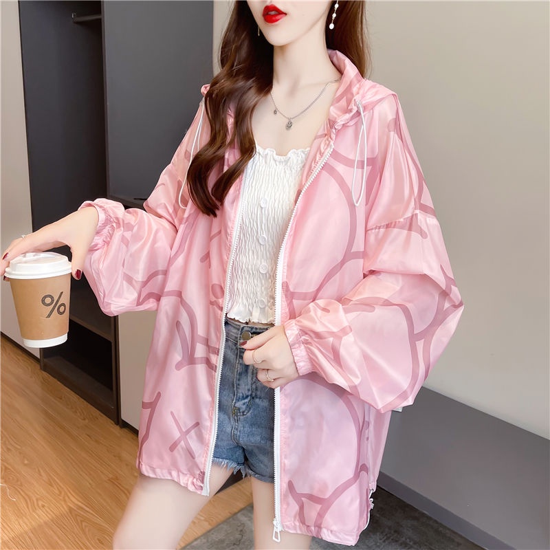 Áo Khoác Chống Nắng Dáng Rộng Thoáng Khí Phong Cách Hàn Quốc Thời Trang Mùa Hè Cho Nữ