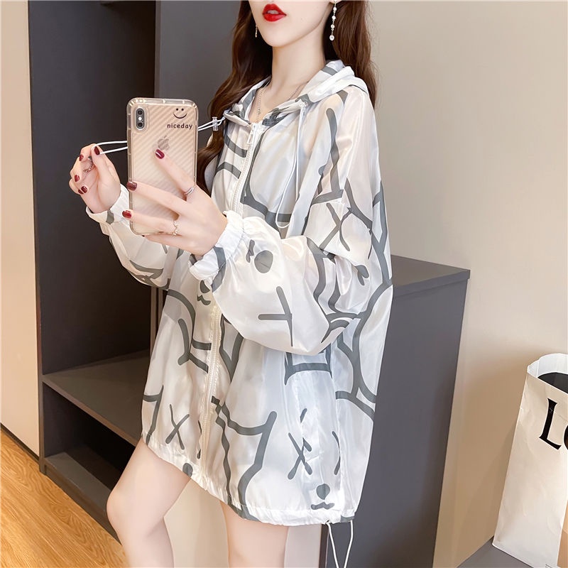Áo Khoác Chống Nắng Dáng Rộng Thoáng Khí Phong Cách Hàn Quốc Thời Trang Mùa Hè Cho Nữ