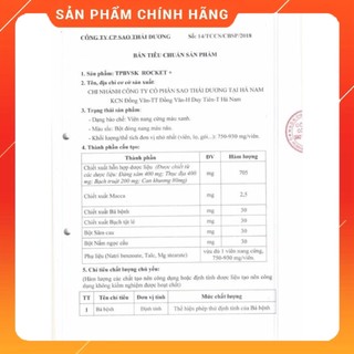 [chính hãng] rocket plus - rocket + đẳng cấp phái mạnh - Sao thái dương