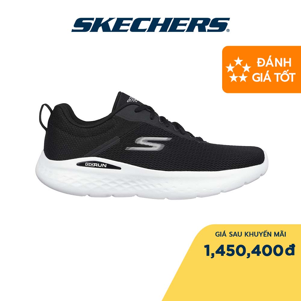 Skechers Nam Giày Thể Thao GOrun Lite Quick Stride Air-Cooled Goga Mat M-STRIKE Ortholite - 220893-BKW