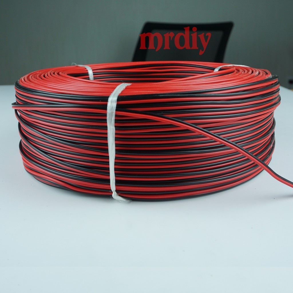 Dây điện đôi 0,3mm 2 màu