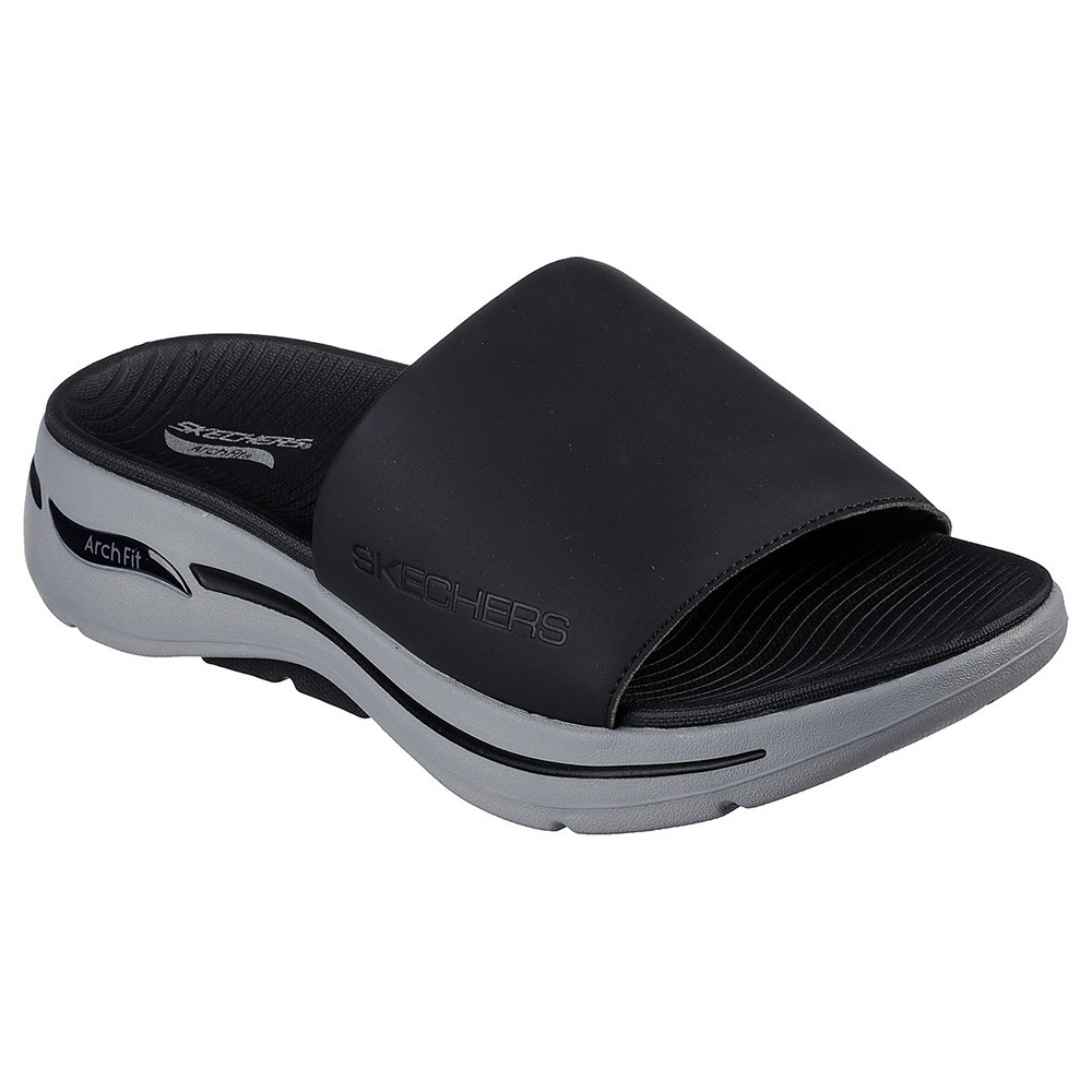 Skechers Nam Dép Quai Ngang Đi Bộ On-The-GO GOwalk Arch Fit Walking - 229061-BKGY