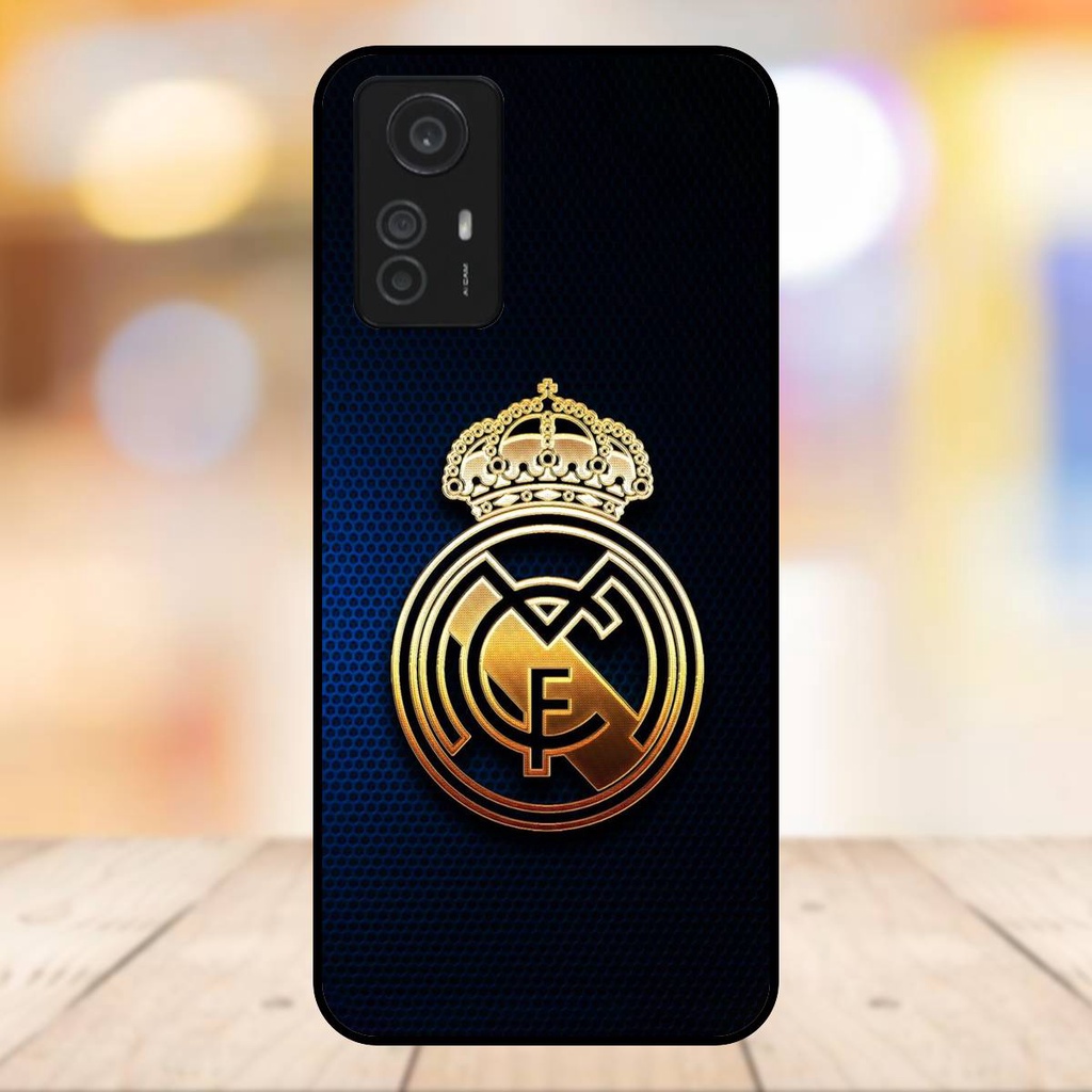 Ốp lưng điện thoại Redmi Note 12S viền đen Real Madrid