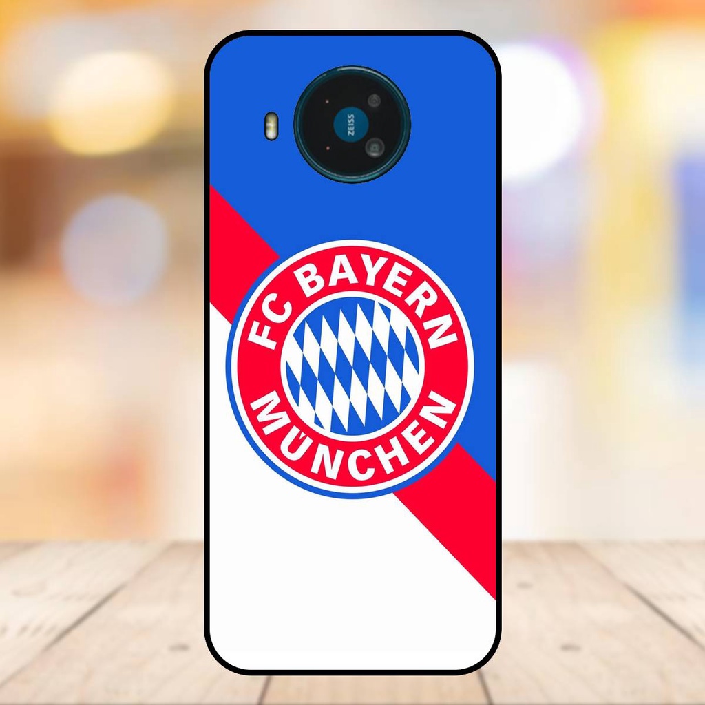 Ốp lưng điện thoại Nokia 8.3 viền đen CLB Bóng Đá Bayer Munich