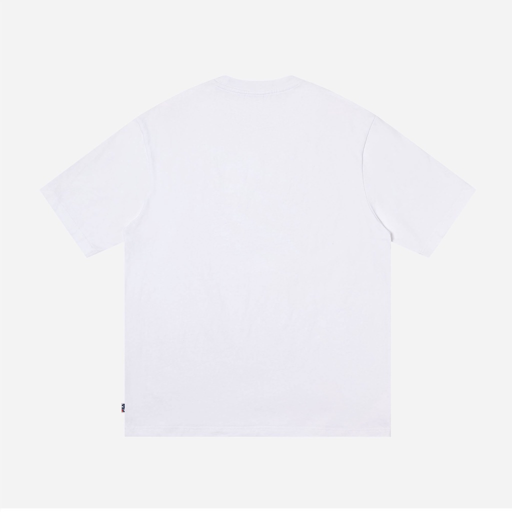 Áo thun tay ngắn thời trang unisex Fila Heritage Loose Fit Logo - FW2RSF2068X-WHI