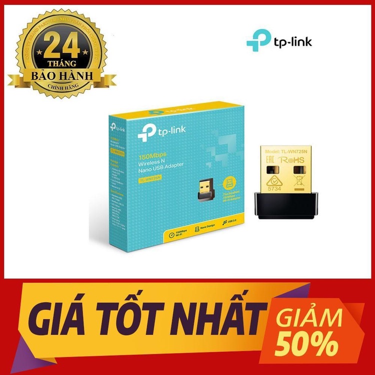 USB Wifi TP-Link TL-WN725N Chuẩn N 150Mbps Hàng Chính Hãng TPLINK