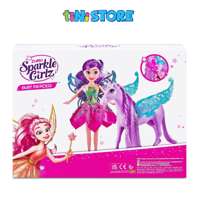 tiNiStore-Bộ đồ chơi búp bê tiên bướm và kỳ lân Sparkle Girlz 100413