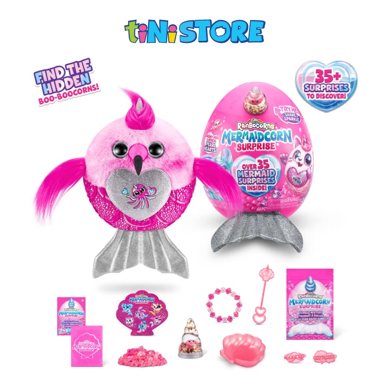 tiNiStore-Đồ chơi trứng kỳ lân tiên cá Zuru Rainbocorns Mermaidcorn S7 9283