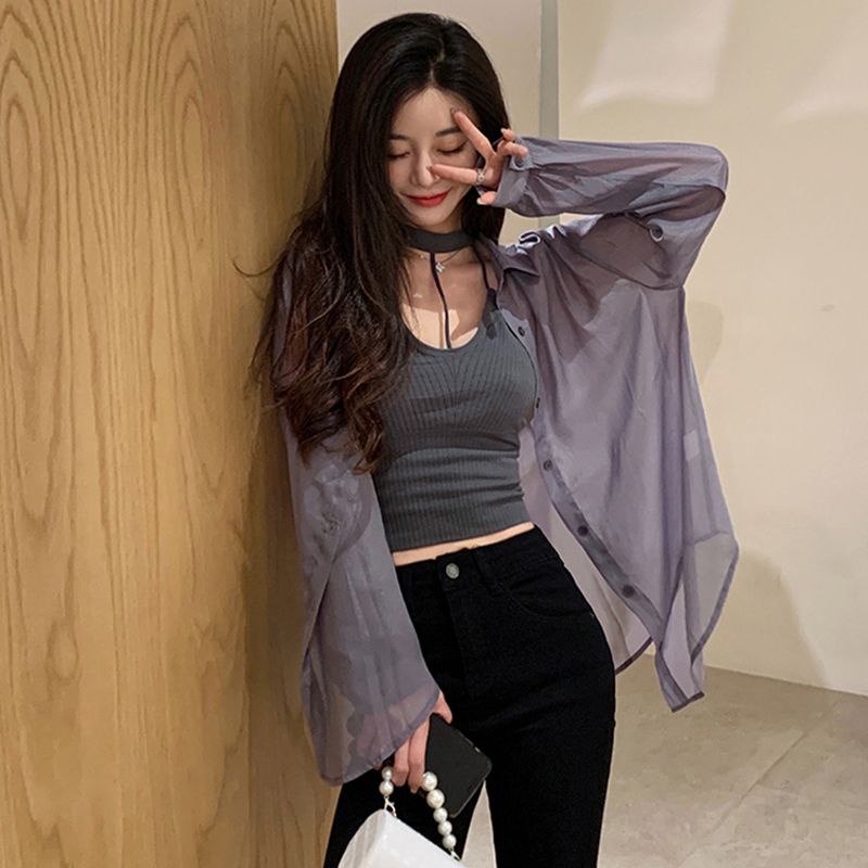 Hàng Mới Về Mới Áo Hai Dây Cổ Yếm Thiết Kế Ngọt Ngào Quyến Rũ Cho Nữ