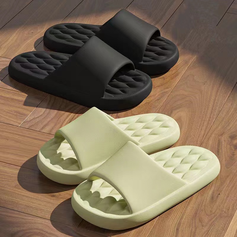 Dép cao su dép im lặng nữ Mùa hè, phòng tắm trong nhà chống trơn trượt, dép dép đáy mềm, dép nam