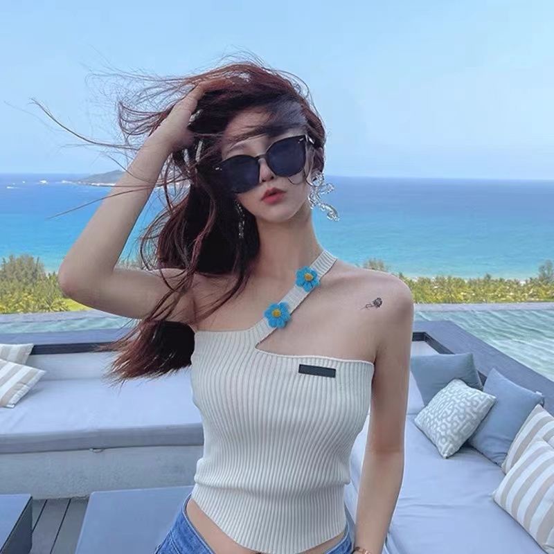 Hàng Mới Về Mới Đầm Lụa Dệt Kim Hai Dây Hở Vai Eo Hẹp Thời Trang Mùa Hè Chất Lượng Cao