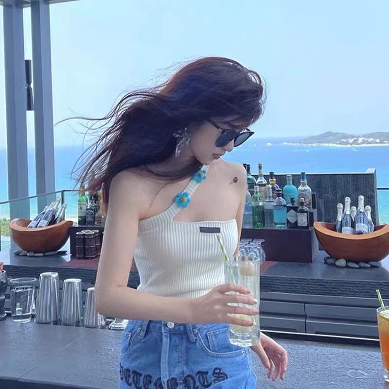 Hàng Mới Về Mới Đầm Lụa Dệt Kim Hai Dây Hở Vai Eo Hẹp Thời Trang Mùa Hè Chất Lượng Cao