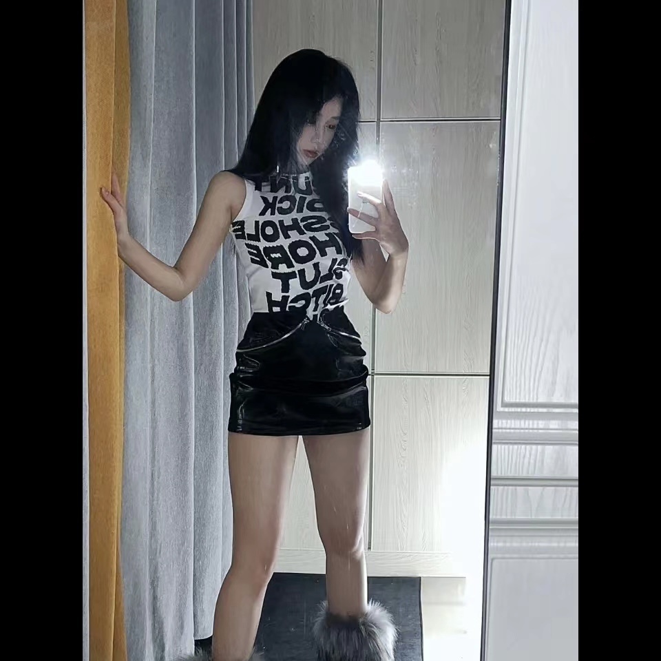 Hàng Mới Về Mới Áo Thun Không Tay In Họa Tiết Phong Cách Quyến Rũ Thanh Lịch Dành Cho Nữ