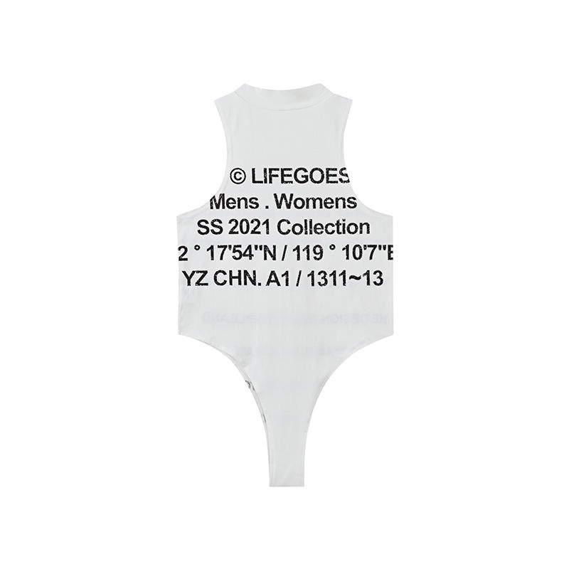 Hàng Mới Về Mới Áo Thun Không Tay Màu Trắng In Họa Tiết Phong Cách Mùa Hè Chất Lượng Cao Cho Nữ