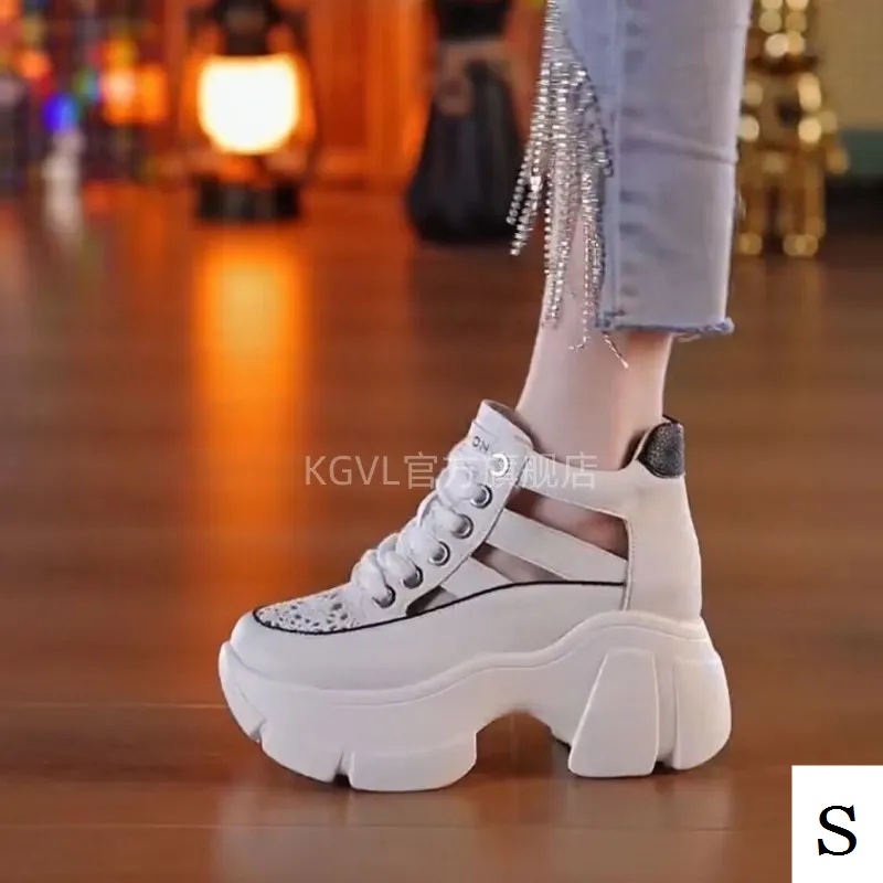 Giày Sandal Da Thật Đế Dày Đục Lỗ Thoáng Khí Thời Trang Mùa Hè 2023 Cho Nữ