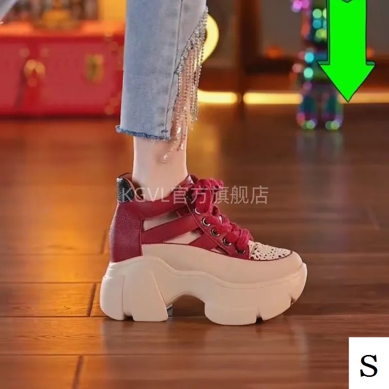 Giày Sandal Da Thật Đế Dày Đục Lỗ Thoáng Khí Thời Trang Mùa Hè 2023 Cho Nữ