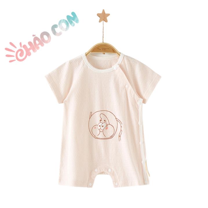Body Đùi Cotton Sợi Tre Thoáng Mát Cho Bé 3-12kg Bộ Cho Bé Ngắn Cộc Tay Hoạ Tiết Đáng Yêu Thời Trang Hè Cho Bé