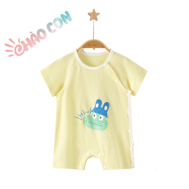 Body Đùi Cotton Sợi Tre Thoáng Mát Cho Bé 3-12kg Bộ Cho Bé Ngắn Cộc Tay Hoạ Tiết Đáng Yêu Thời Trang Hè Cho Bé