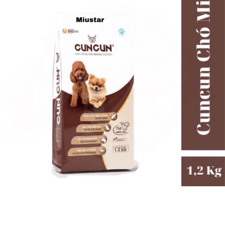 SỈ SALE Thức ăn cho chó Poodle và các giống chó bé CunCun 1,2kg