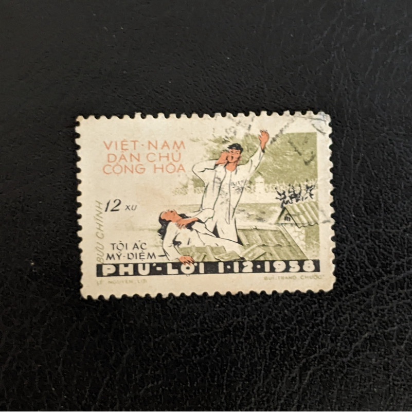 Tem Việt Nam 12 xu Tội ác Mỹ-Diệm