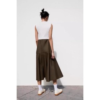 Váy liền basic phối màu sang trọng tôn eo dành cho nữ