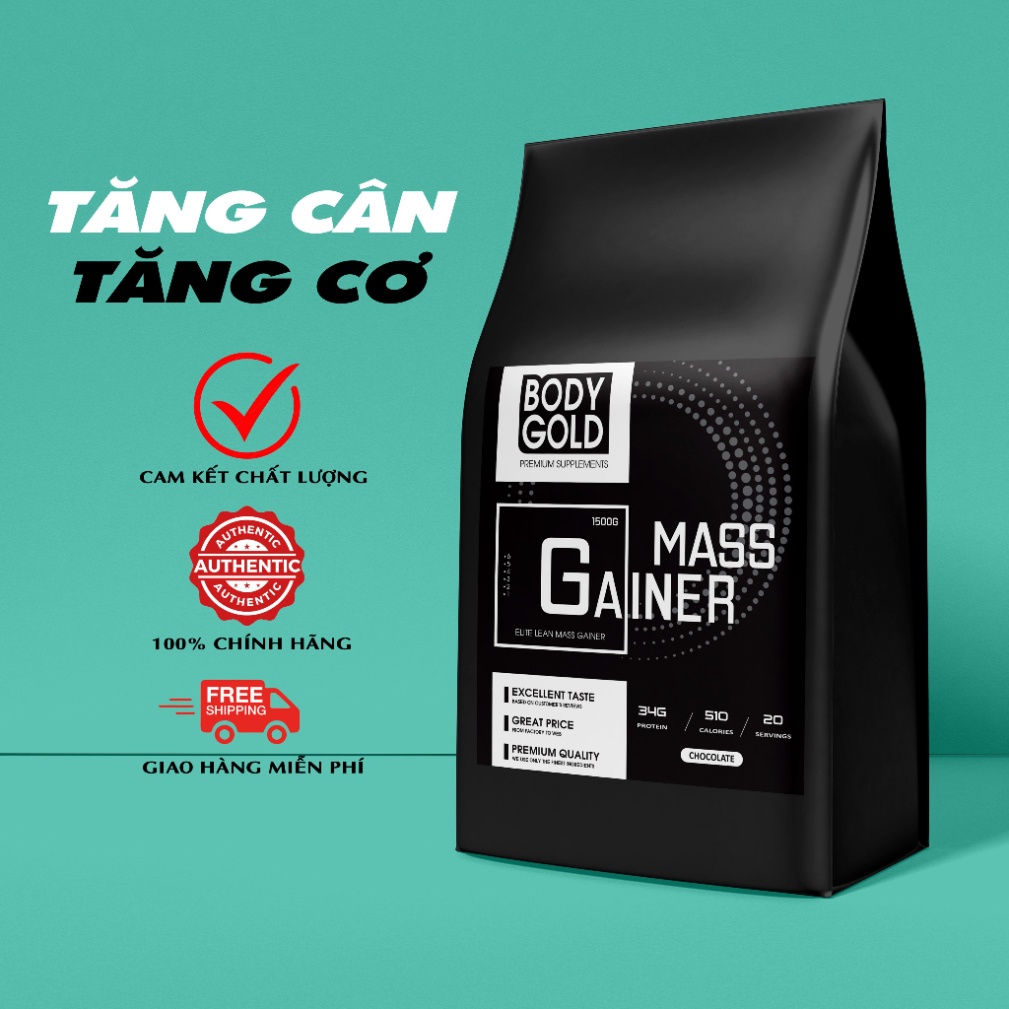 Sữa Tăng Cân Tăng Cơ - Body Gold Mass Gainer - Túi 1