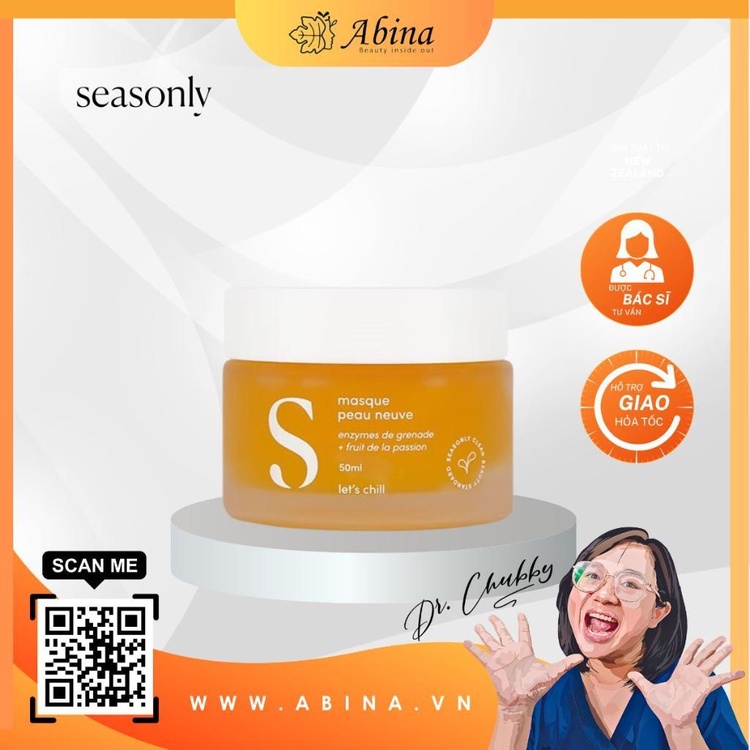 Peel enzyme an toàn cho mọi làn da Seasonly Peeling Mask dạng ɡel 50g - Dr Chubby