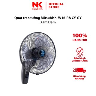 Quạt treo tường mitsubishi w16-ra cy-gy xám đậm