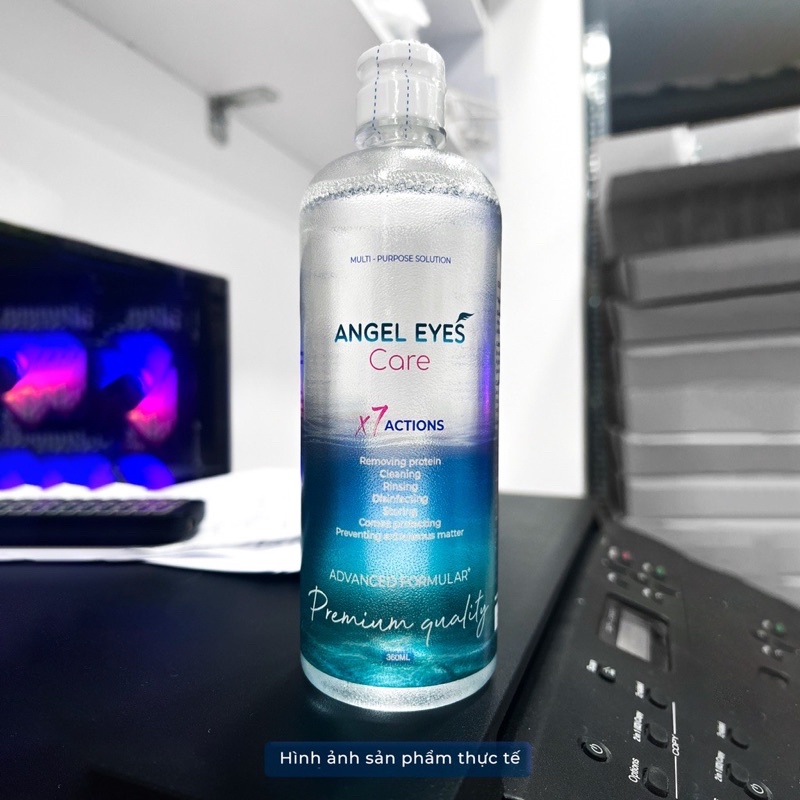 Nước Ngâm Kính Áp Tròng THE VIEW Chuyên Dụng Cao Cấp Kháng Khuẩn An Toàn Cho Mắt BLINKS EYES 160ml