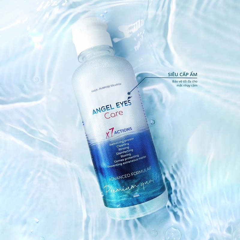 Nước Ngâm Kính Áp Tròng THE VIEW Chuyên Dụng Cao Cấp Kháng Khuẩn An Toàn Cho Mắt BLINKS EYES 160ml