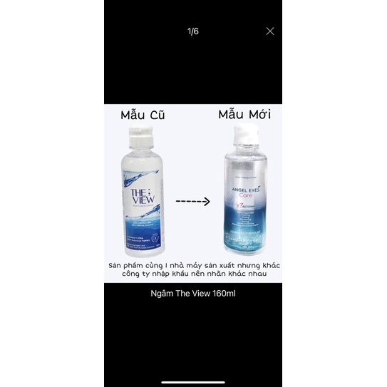 Nước Ngâm Kính Áp Tròng THE VIEW Chuyên Dụng Cao Cấp Kháng Khuẩn An Toàn Cho Mắt BLINKS EYES 160ml