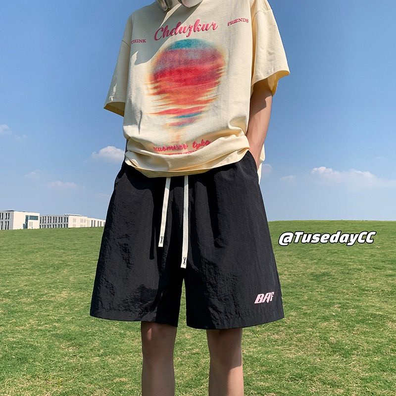 Quần Short Thể Thao Đi Biển Dáng Rộng Siêu Mỏng Nhanh Khô Thời Trang Mùa Hè Cho Nam