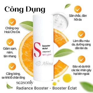 Serum tăng cường vitamin C dưỡng trắng da Seasonly Radiance Booster 10ml - Dr Chubby