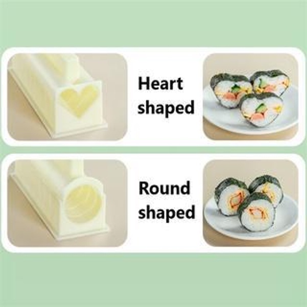 Bộ Khuôn 3 Món Làm Sushi Kiểu Nhật Tiện Lợi Dễ Sử Dụng