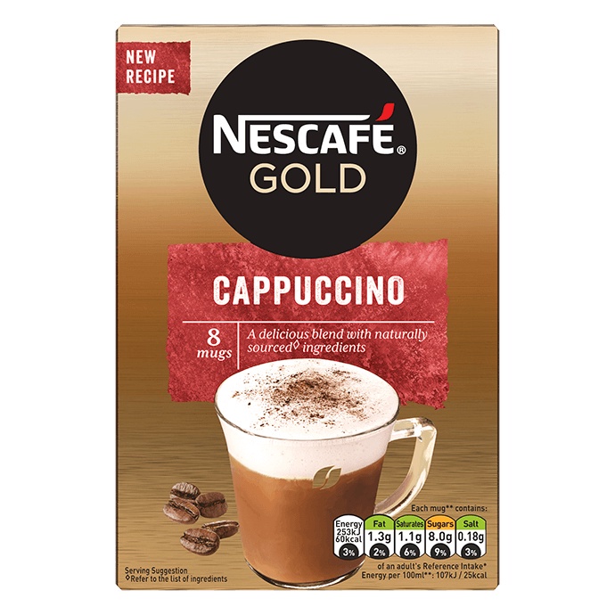Nescafe Gold Cappuccino hộp 124g  - Date 30/12/23