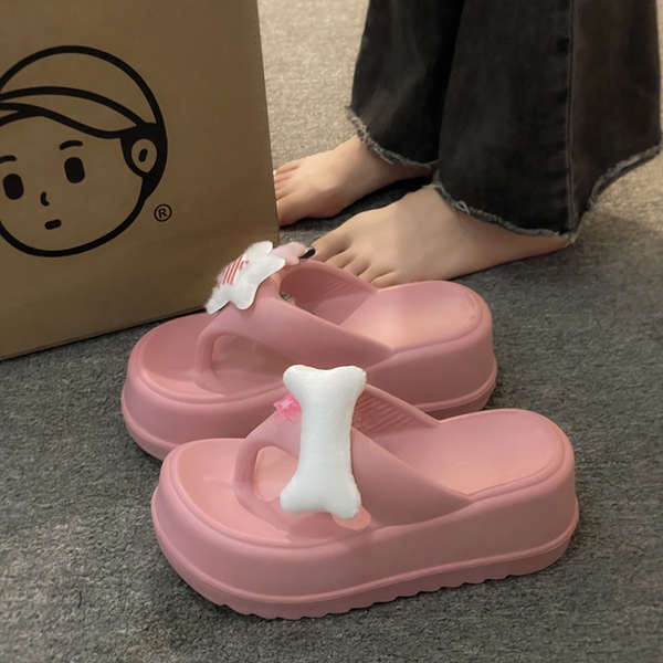 Dép dày đế Dép xỏ ngón đế dày nữ mùa hè 2023 mẫu mới dễ thương hoạt hình