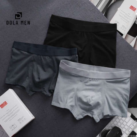 Quần Lót (Sịp) Nam BOXER UNIQLO ĐÙI Chất Vải Cotton Kháng Khuẩn 4 Chiều Mịn Và Mát hàng xuất xịn chính hãng CÓ BIG SIZE
