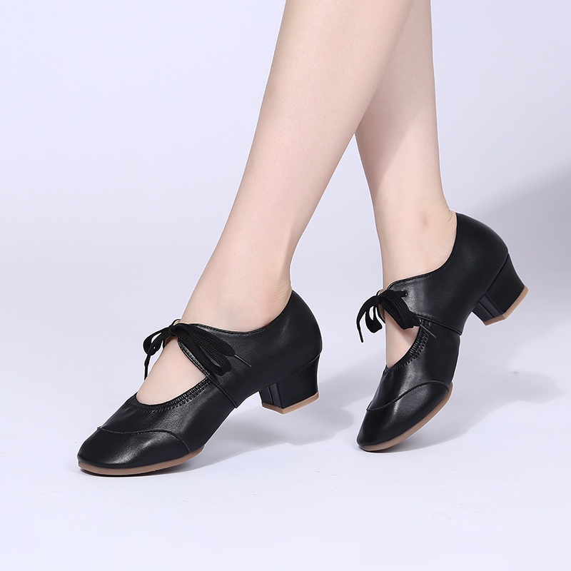 Giày Khiêu Vũ Đế Mềm Mũi Vuông Thời Trang Cho Nữ